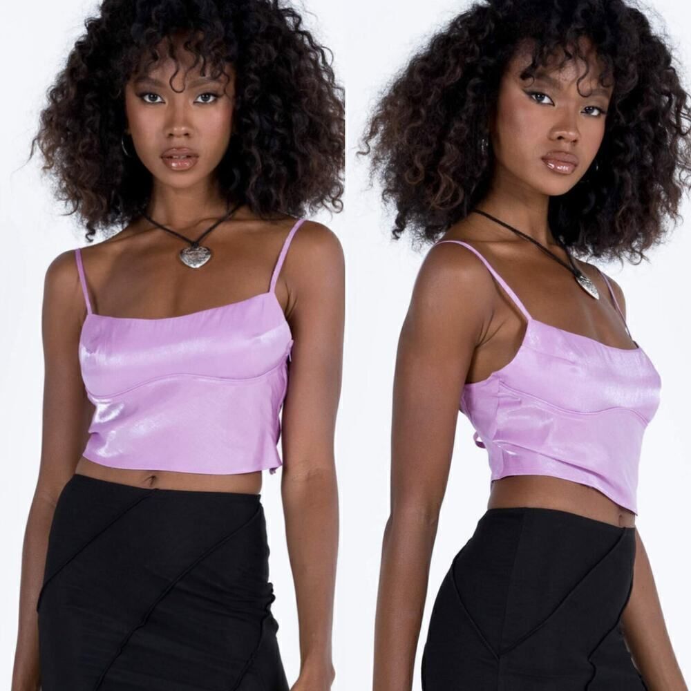 Princess polly Bellbrook top lilac US 2 NWT